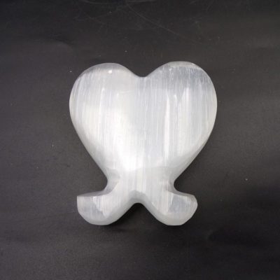 Selenite Heart Shell (78mm x 75mm) - Image 2