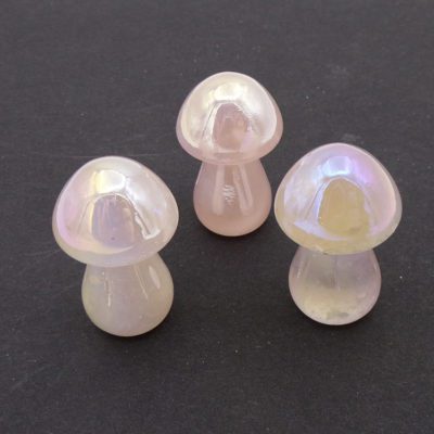 Rose Aura Quartz Toadstool (35mm x 25mm) - Image 2