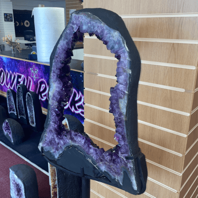 Extra Large Amethyst Portal On Metal Stand- 36KG (152cm x 63cm) - Image 3