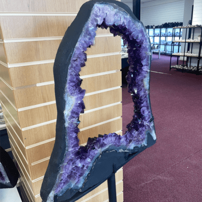 Extra Large Amethyst Portal On Metal Stand- 36KG (152cm x 63cm) - Image 4