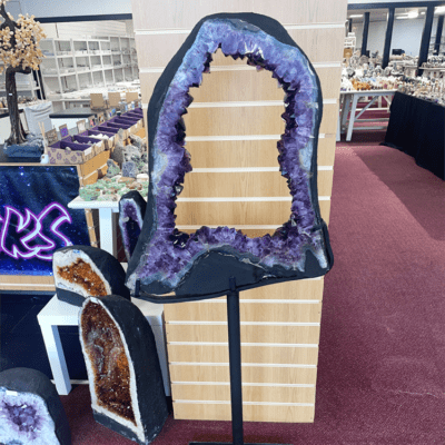 Extra Large Amethyst Portal On Metal Stand- 36KG (152cm x 63cm) - Image 6