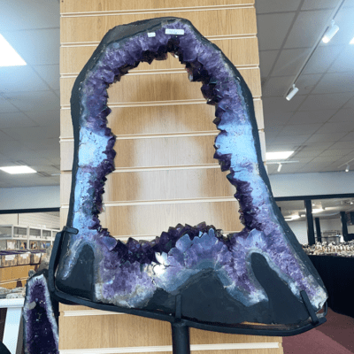 Extra Large Amethyst Portal On Metal Stand- 36KG (152cm x 63cm) - Image 7