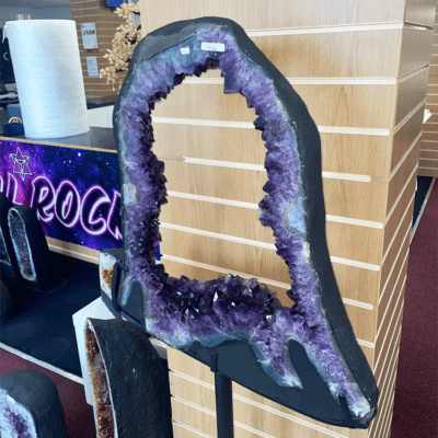 Extra Large Amethyst Portal On Metal Stand- 36KG (152cm x 63cm) - Image 9