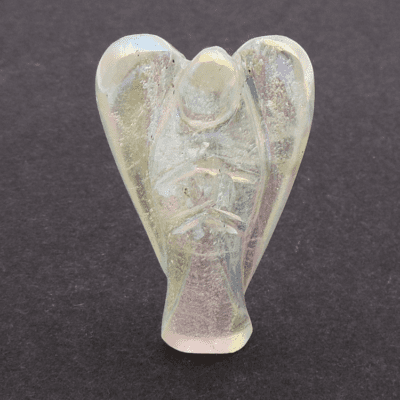 Angel Aura Quartz Angel Carving - Approx: 60mm x 30mm - Image 3