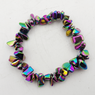 Rainbow Hematite Gemchip Bracelet