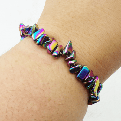 Rainbow Hematite Gemchip Bracelet - Image 2
