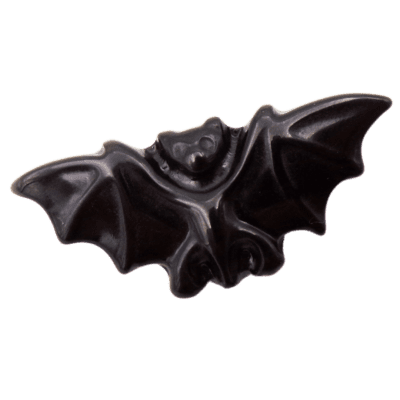 Black Obsidian Bat Carving - Approx Dimensions (50mm x 25mm)