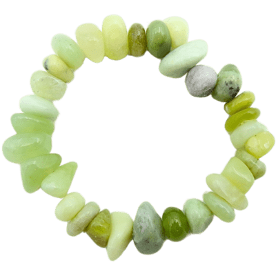 New Jade Chunky Smooth Chip Bracelet