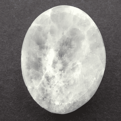Selenite Thumbstone - Approx Dimensions - (40mm x 30mm) - Image 2