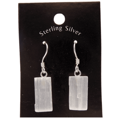 Selenite Earrings (925 Silver)