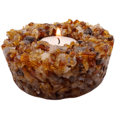 Citrine Chip Tealight Holder - Image 3