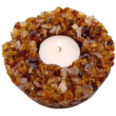 Citrine Chip Tealight Holder - Image 2