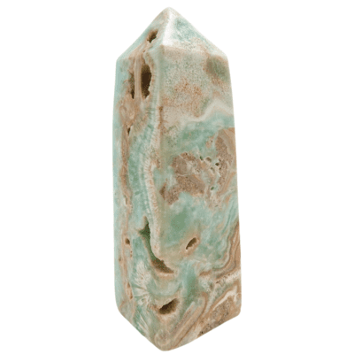 Blue Aragonite Obelisk (100mm x 32mm) - Image 3