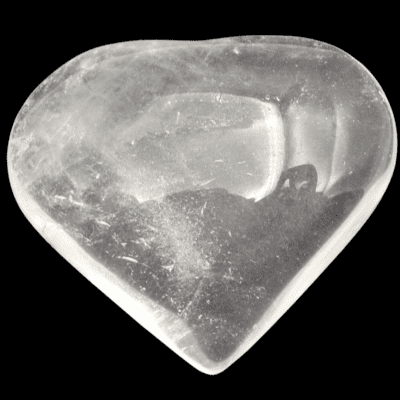 Clear Quartz Heart (60mm x 50mm) - Image 2