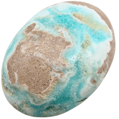 Blue Aragonite Palmstone (80mm x 60mm) - Image 3