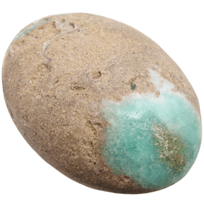 Blue Aragonite Palmstone (80mm x 60mm) - Image 2