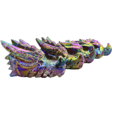 Aura Sphalerite Dragon Head Carvings Tray Deal (1.65KG) 45% OFF! - Image 4