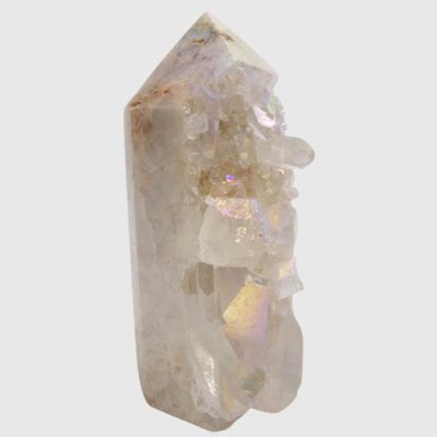 Brazillian Aura Quartz Part-Polished Point (130mm x 62mm) - Image 2