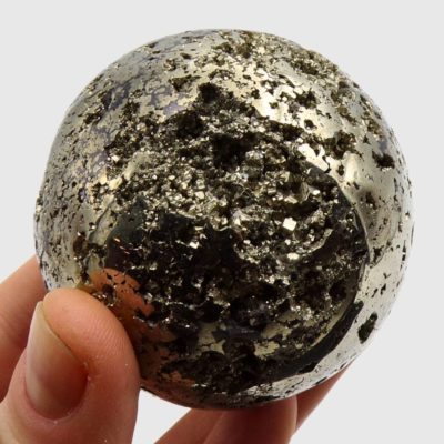 Druzy Pyrite Sphere (60mm) - Image 5
