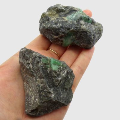 (A Grade) Rough Emerald x 2 (298g) - Image 4