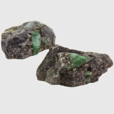 (A Grade) Rough Emerald x 2 (298g) - Image 2