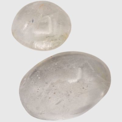 Clear Quartz Palmstones x 2 (192g) - Image 3