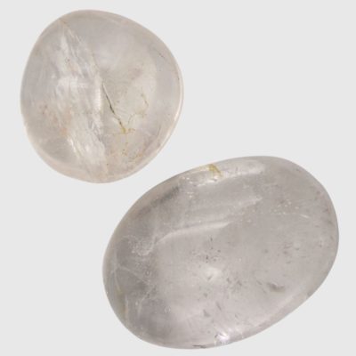 Clear Quartz Palmstones x 2 (192g) - Image 2