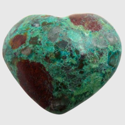 Chrysocolla Heart (70mm x 55mm) - Image 2