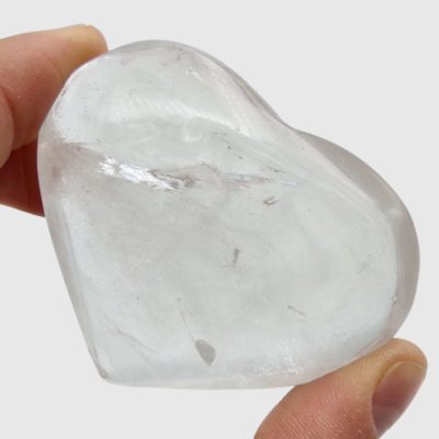 Clear Quartz Heart (65mm x 55mm) - Image 4