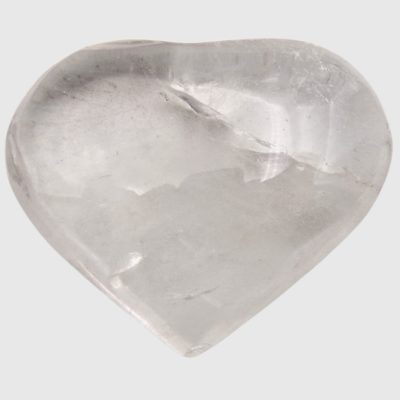 Clear Quartz Heart (65mm x 55mm) - Image 2