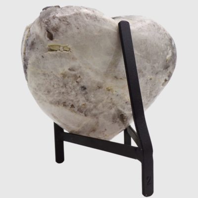 Smoky Quartz Druzy Heat On Metal Stand (160mm x 155mm) - Image 4
