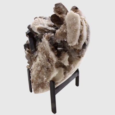 Smoky Quartz Druzy Heat On Metal Stand (160mm x 155mm) - Image 3