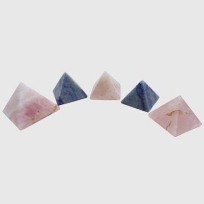 Wholesale Rose Quartz & Blue Quartz Pyramids Tray Deal