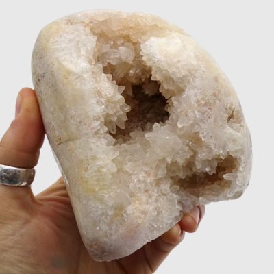 Pink Amethyst Part-Polished Freeform (105mm x 90mm) - Image 5