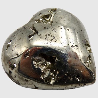 Peruvian Pyrite Heart (60mm x 60mm) - Image 3