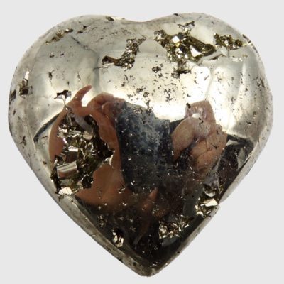 Peruvian Pyrite Heart (60mm x 60mm) - Image 2