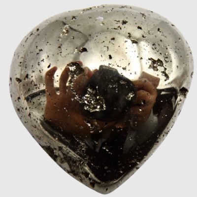 Peruvian Pyrite Heart (65mm x 65mm) - Image 3