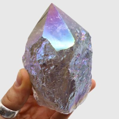 Aura Smoky Quartz Cut Base Point (95mm) - Image 5