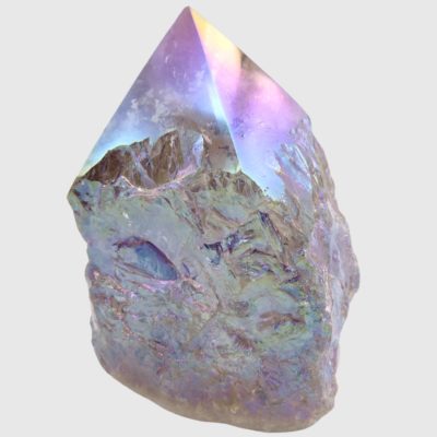 Wholesale Aura Smoky Quartz Cut Base Point