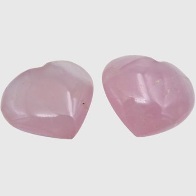 Madagascan Rose Quartz Hearts x 2 (78g) - Image 2