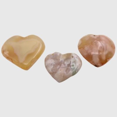Wholesale Mini Flower Agate Hearts