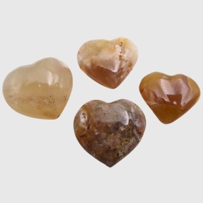 Wholesale Mini Flower Agate Hearts