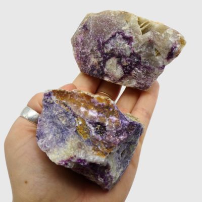 Rough Fluorite Pieces x 2 (636g) - Image 4
