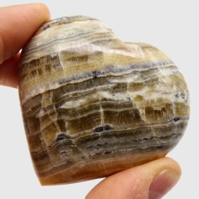 Bumblebee Calcite Heart (65mm x 60mm) - Image 3