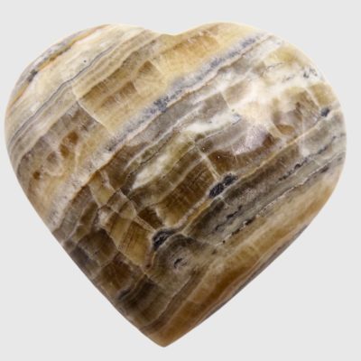 Bumblebee Calcite Heart (65mm x 60mm) - Image 2