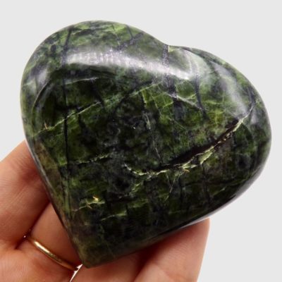 Jungle Jade Heart (70mm x 70mm) - Image 3