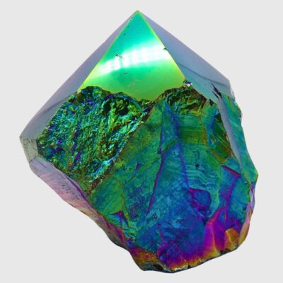 Titanium Aura Amethyst Cut Base Point (85mm x 85mm) - Image 2