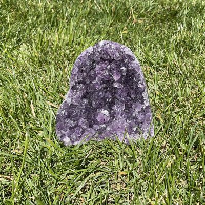 Uruguayan Amethyst Polished Druze Formation (365g)