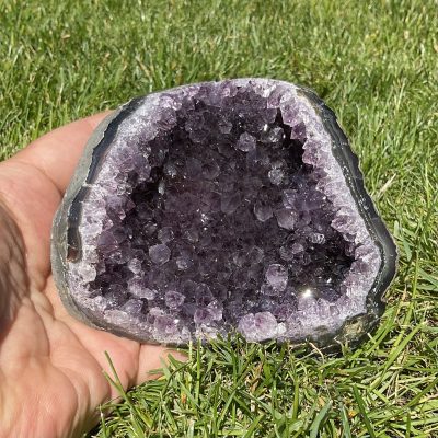 Uruguayan Amethyst Polished Druze Formation (675g)