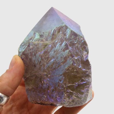 Aura Smoky Quartz Cut Base Point (95mm) - Image 4